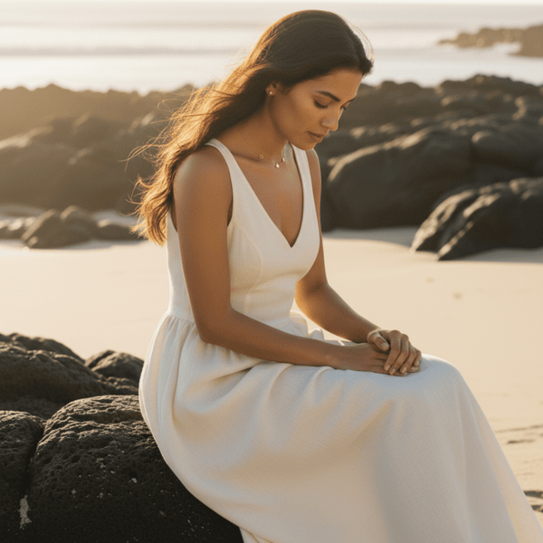 Elegant Clover Necklace - Adjustable Gold Stainless Steel Jewelry for Luck