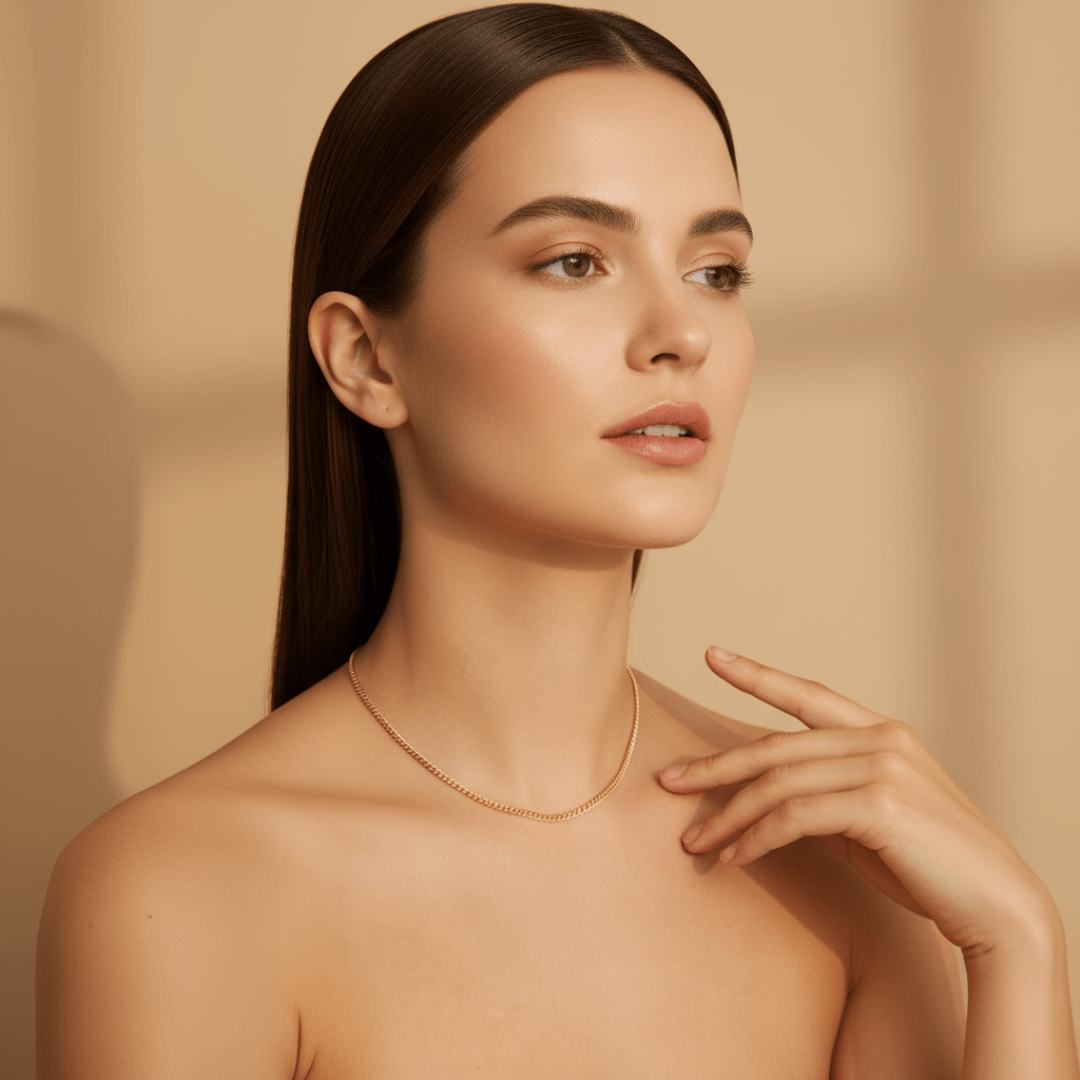 Elegante Curb Ketting Choker - Goud & Zilver Opties