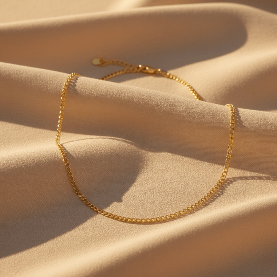 Elegante Curb Ketting Choker - Goud & Zilver Opties