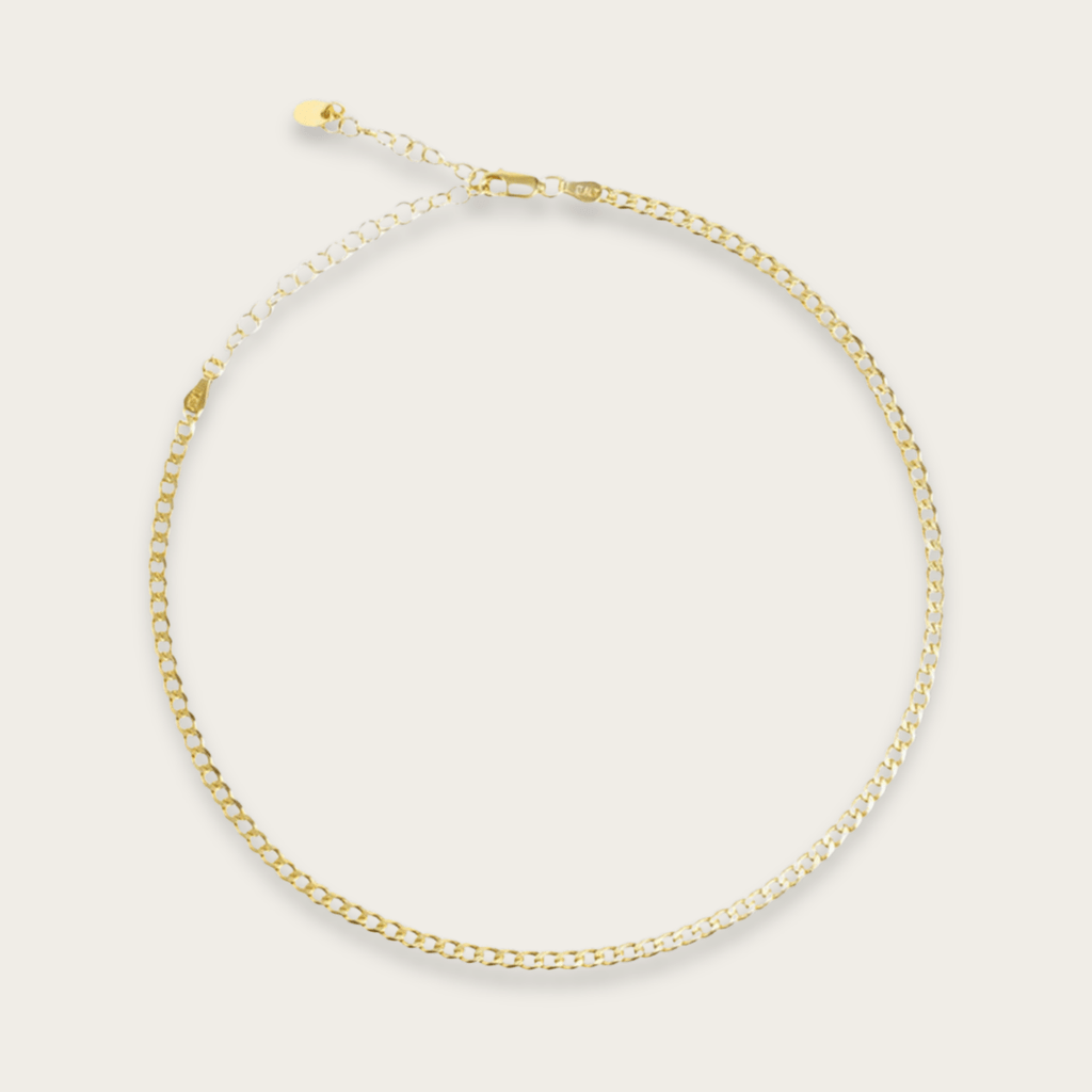 Elegante Curb Ketting Choker Halsketting - Gouden & Zilveren Accessoire