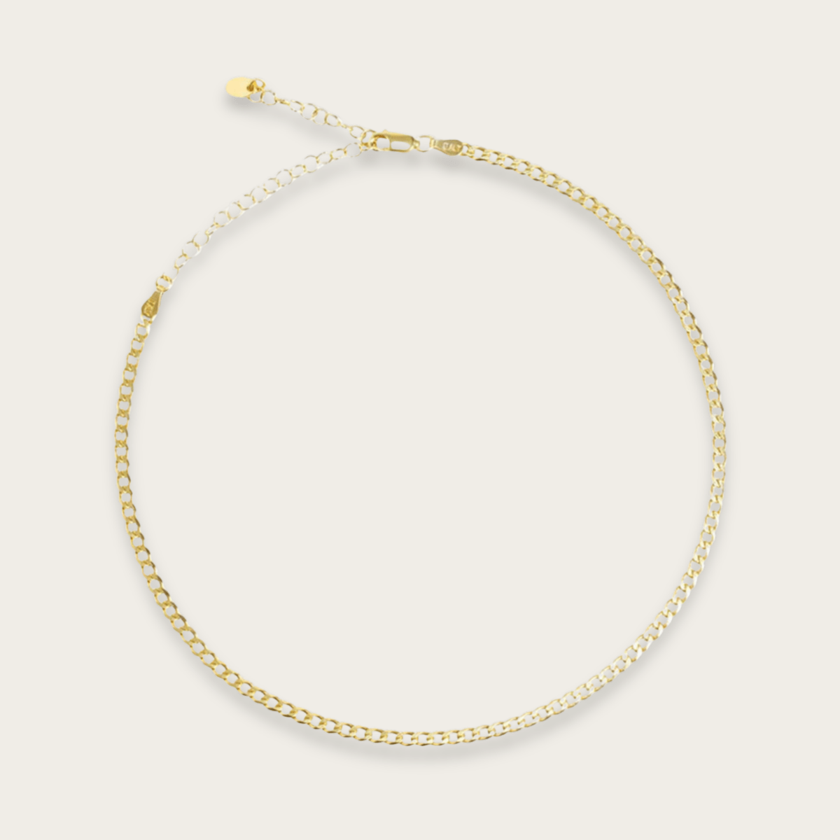 Elegante Curb Ketting Choker Halsketting - Gouden & Zilveren Accessoire