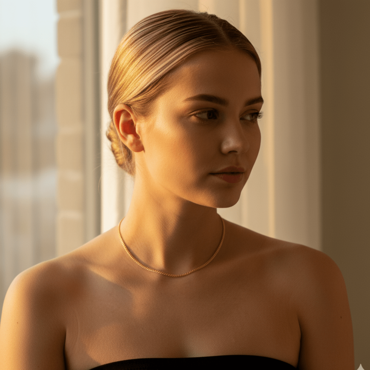 Elegante Curb Ketting Choker Halsketting - Gouden & Zilveren Accessoire