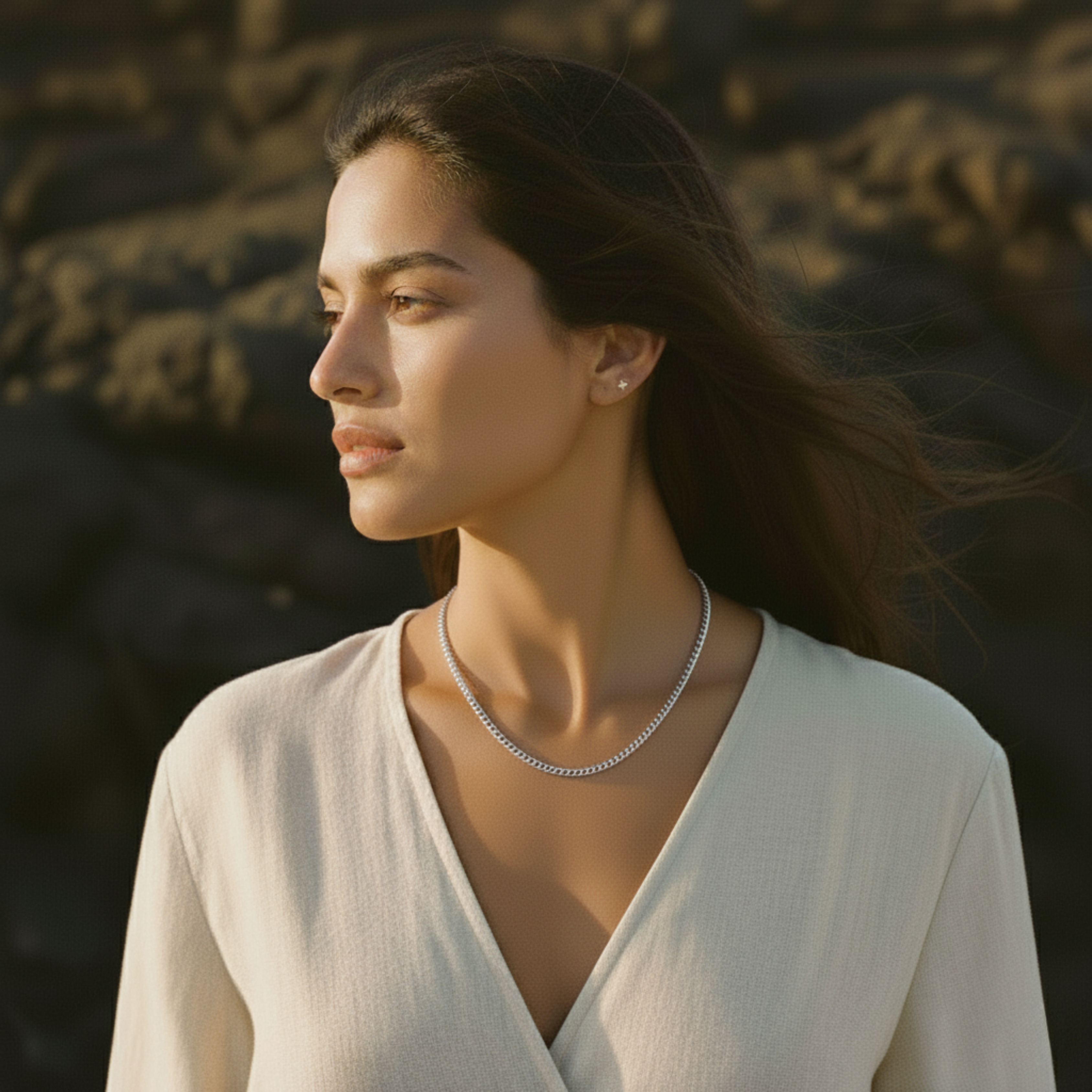 Elegante Curb Ketting - Op Maat Gemaakte Lengtes & Metaalopties Handgemaakt Ontwerp