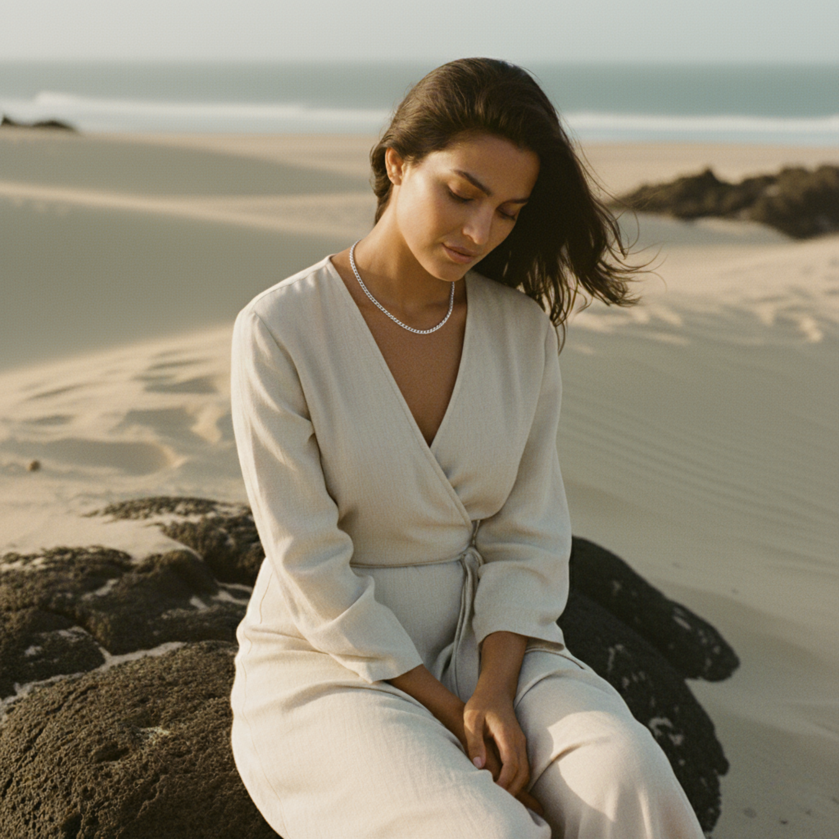 Elegante Curb Ketting - Op Maat Gemaakte Lengtes & Metaalopties Handgemaakt Ontwerp