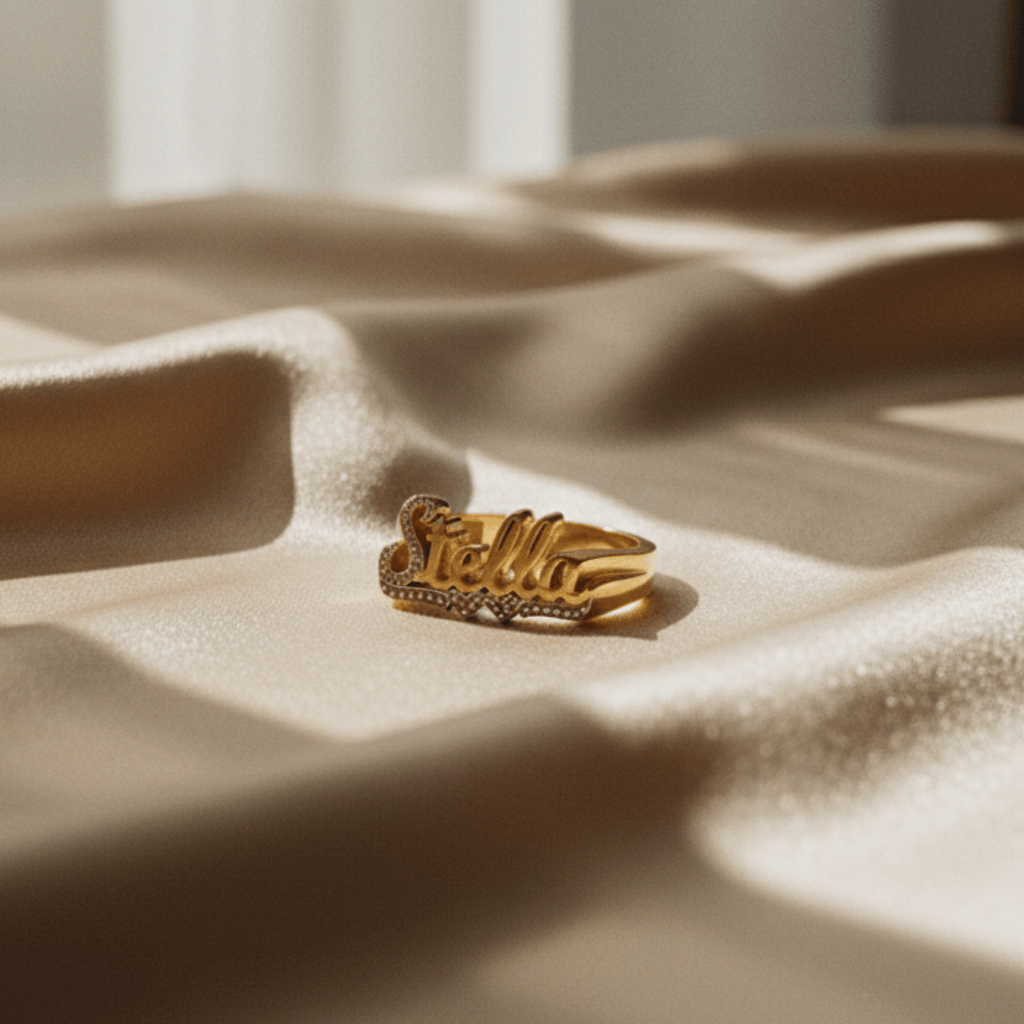 Anel Personalizado Elegante com Dois Corações - Joia Personalizada para Ocasiões Especiais