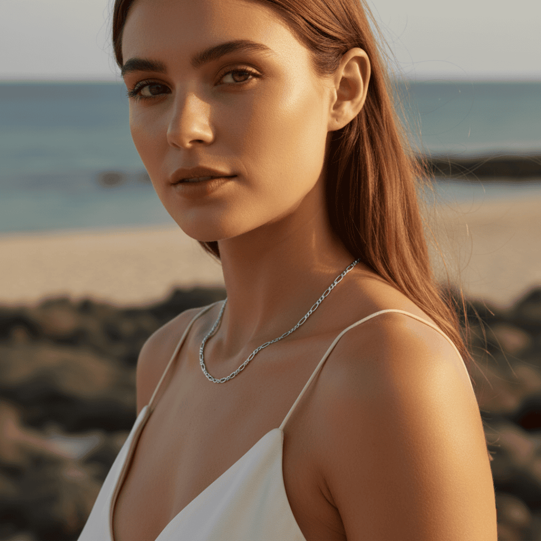 Elegante Figaro Ketting - Maatwerk Lengtes & Metaalopties voor Tijdloze Stijl