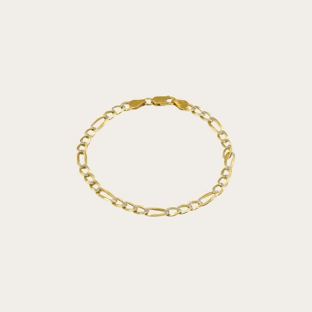 Shimmering Coastal Path Figaro Bracelet