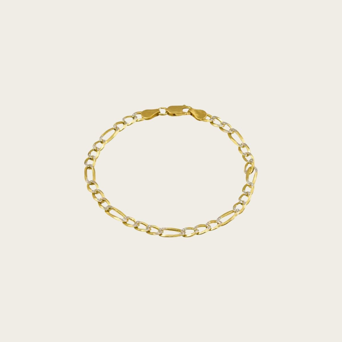 Shimmering Coastal Path Figaro Bracelet