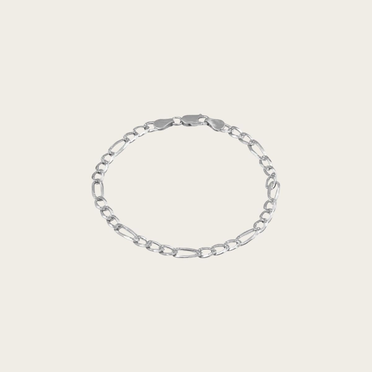 Shimmering Coastal Path Figaro Bracelet