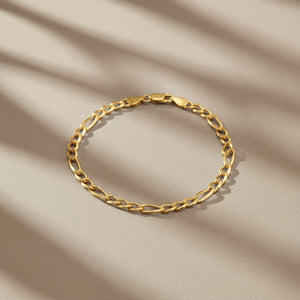 Shimmering Coastal Path Figaro Bracelet