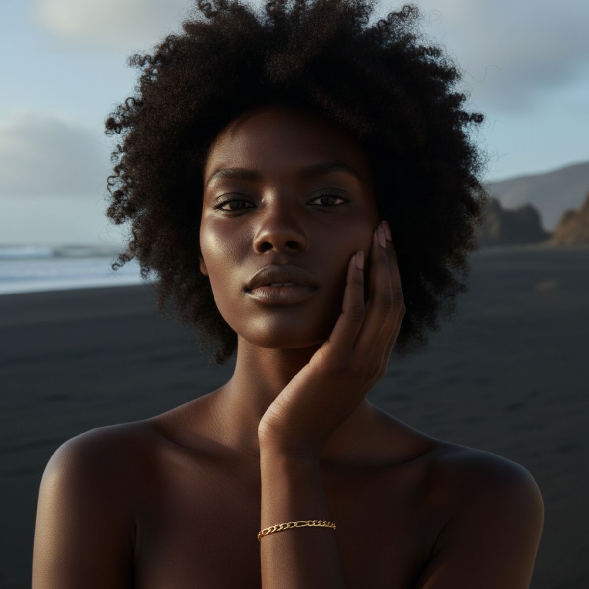 Shimmering Coastal Path Figaro Bracelet