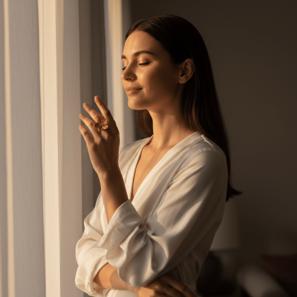 Anillo Ajustable Golden Coastal Bloom