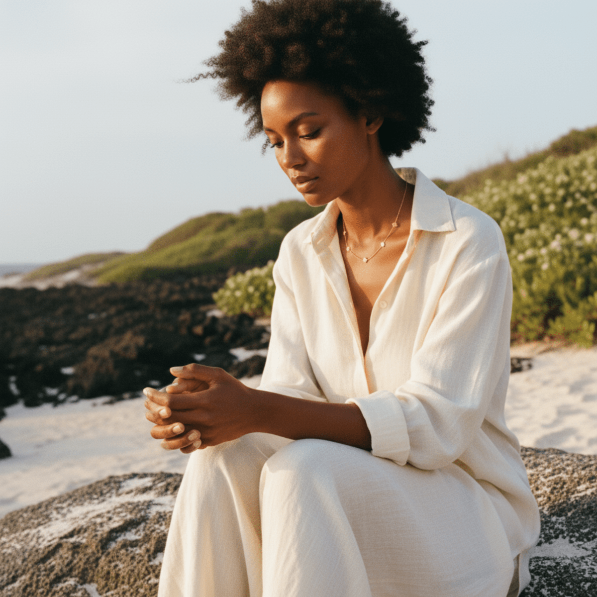 Elegante Bloemenhanger Ketting - Verstelbare Roestvrijstalen Sieraden, Waterdicht & Hypoallergeen