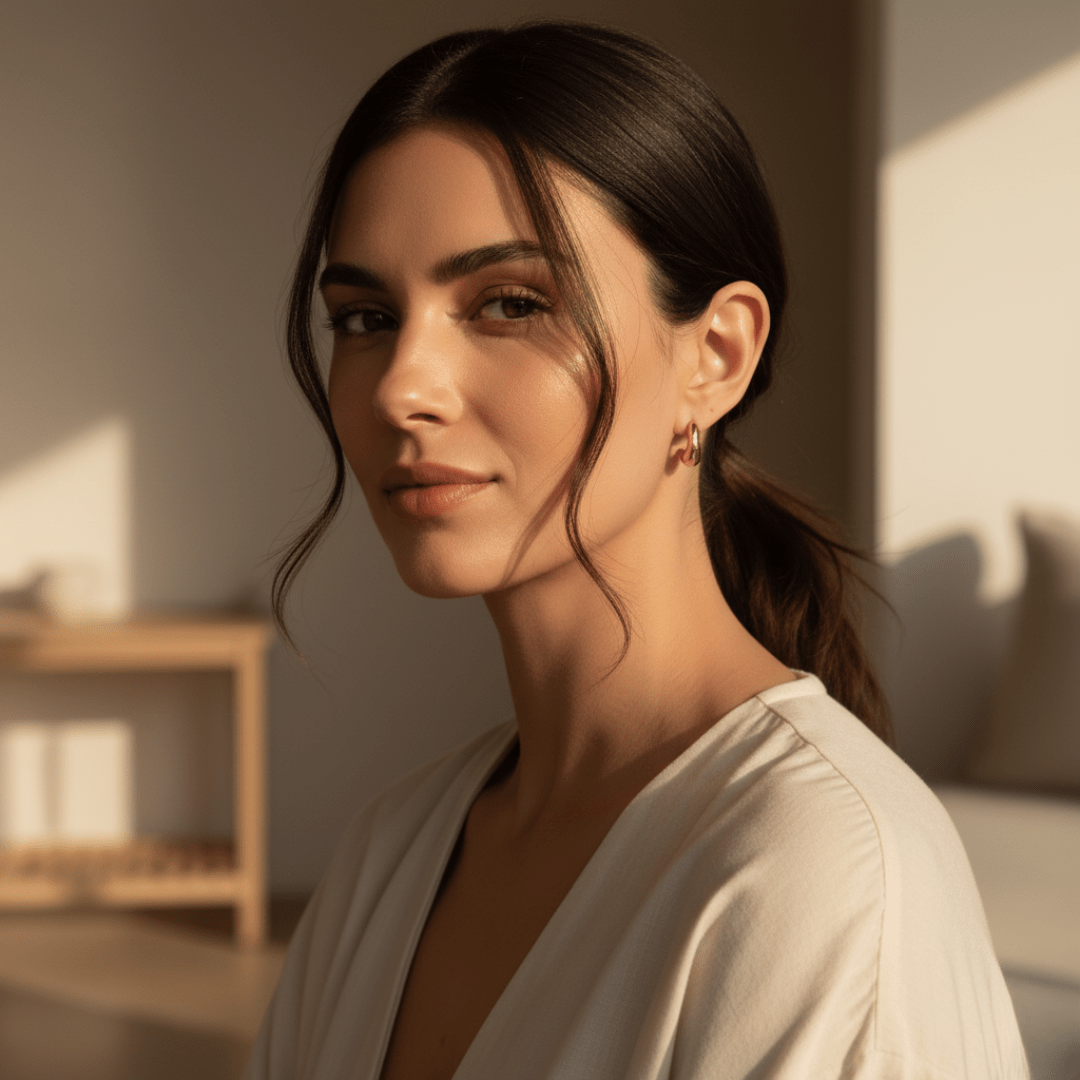 Crescent Tide Gestructureerde Gouden Maan Oorbellen