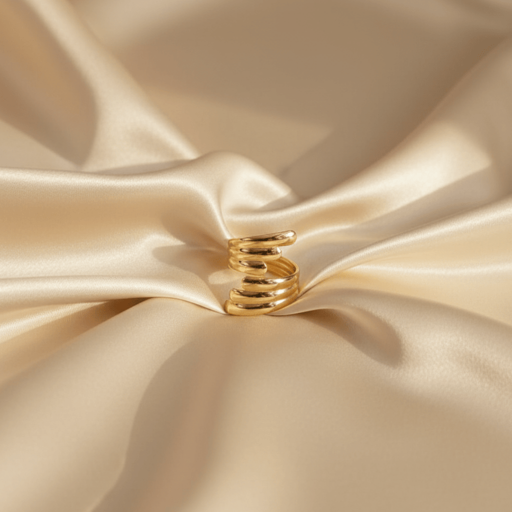 Gouden Riptide Spiraalring