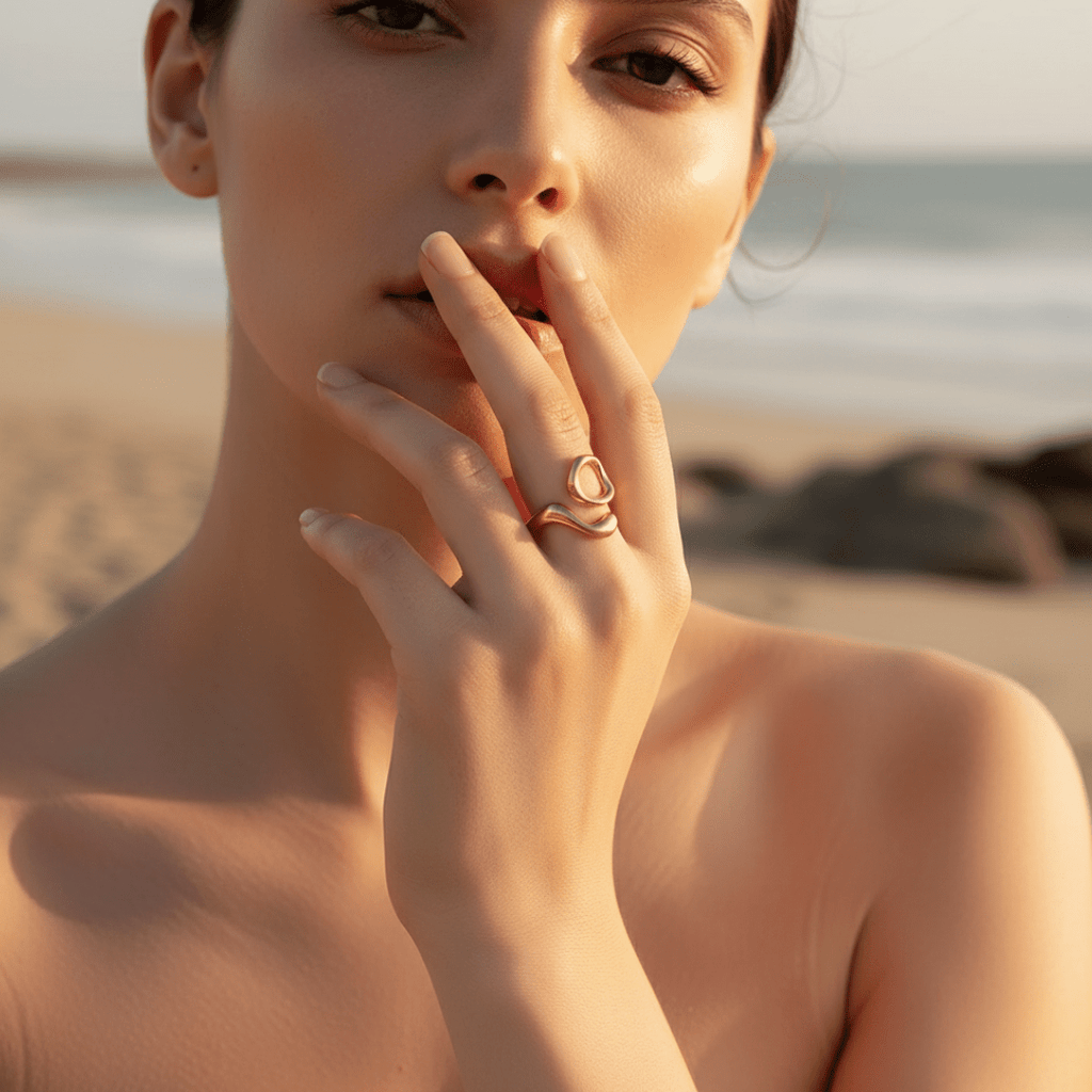 Gouden Driftwood Golf Ring