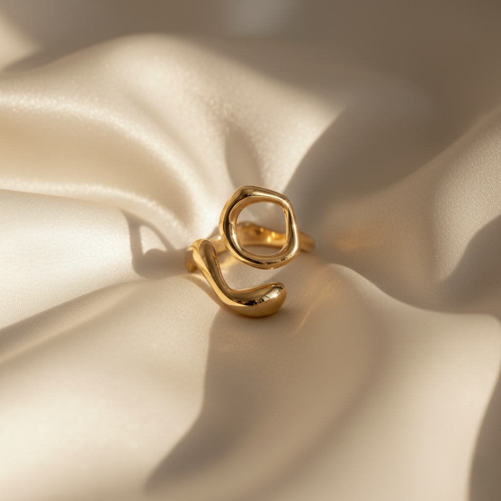 Gouden Driftwood Golf Ring