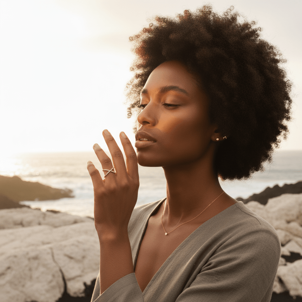 Bague élégante en forme de X couleur or avec cristaux étincelants - Acier inoxydable ajustable