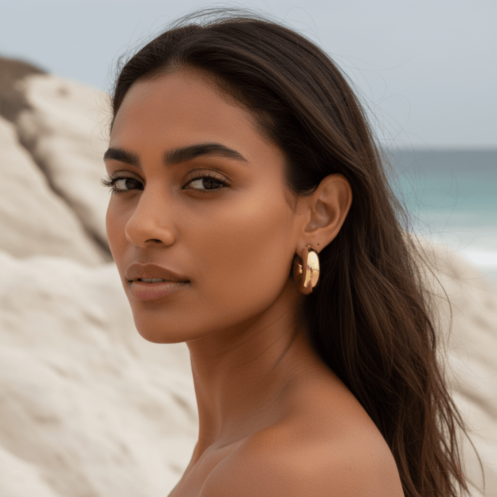 Pendientes de aro dorados elegantes - Aros ligeros para cualquier ocasión