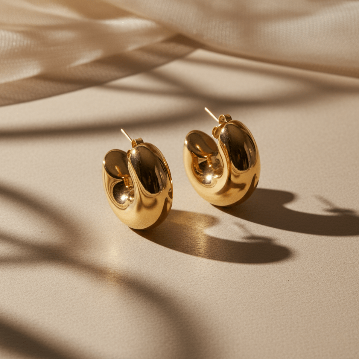 Elegante gouden oorringen - lichte hoepels voor elke gelegenheid