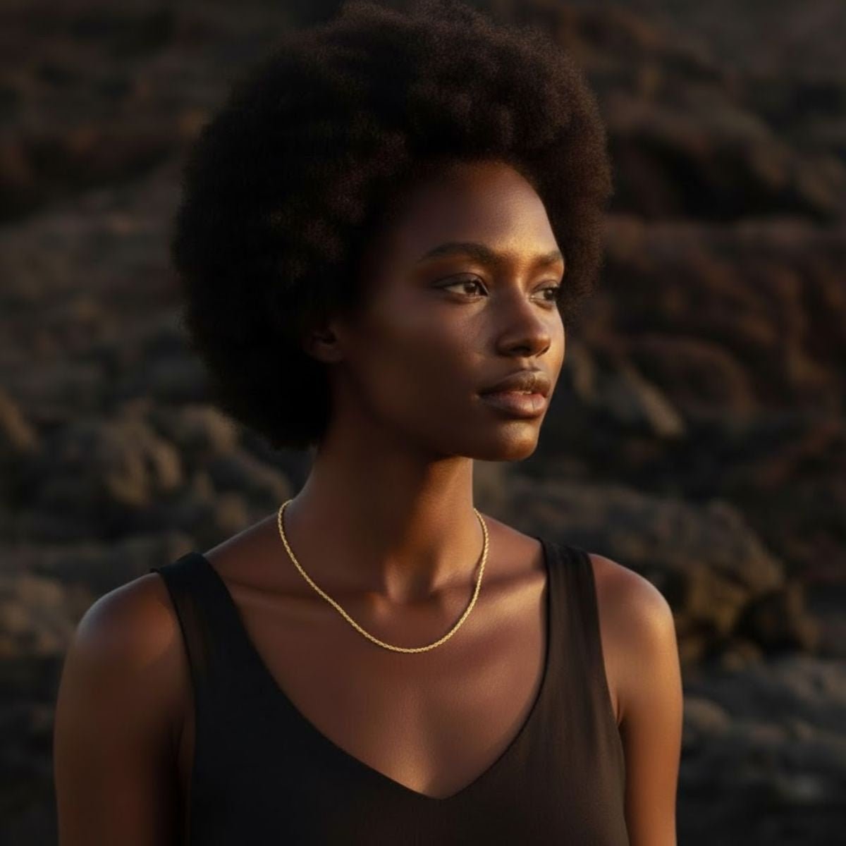 Elegante gouden ketting met touwpatroon - aangepaste lengte en metaalopties