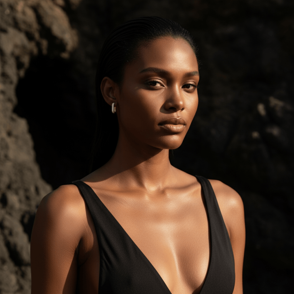 Créoles Halo Or Pierre de Plage