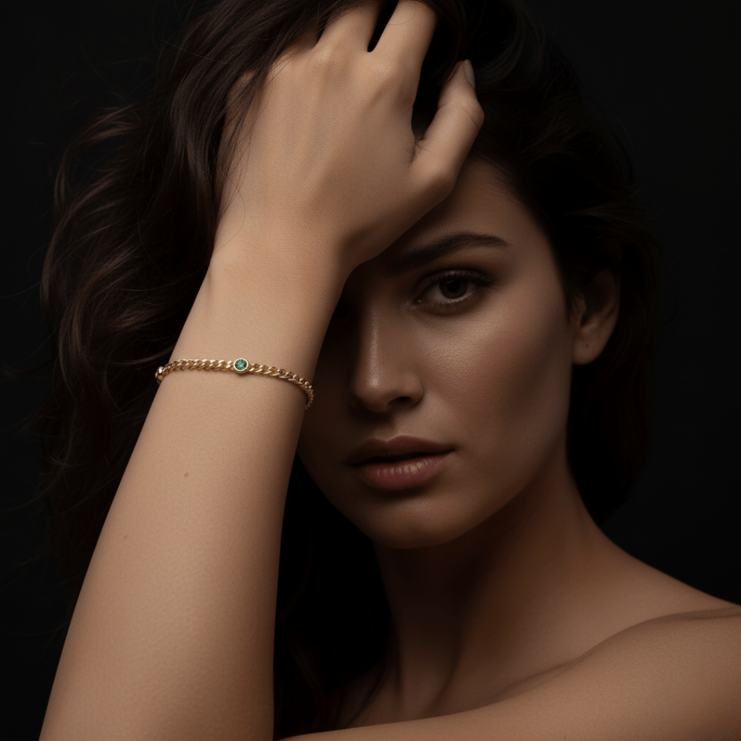 Elegante Multi Edelsteen Armband - Goud Verguld Messing en Kreeftenhaak Sluiting