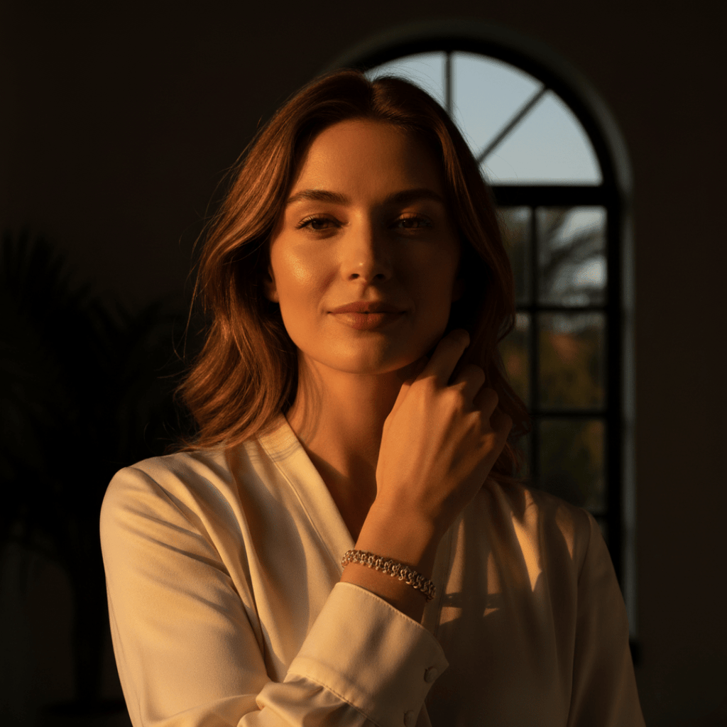 Elegant Palma Schakel Gouden Armband - Verguld Messing met Verlengstuk