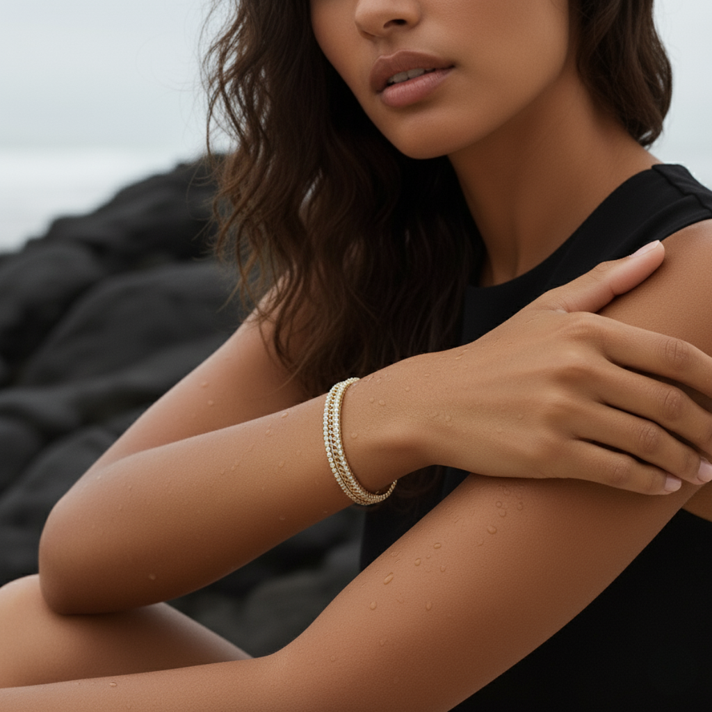 Elegant Rosi - Gouden Armband met Cubic Zirconia voor Dames