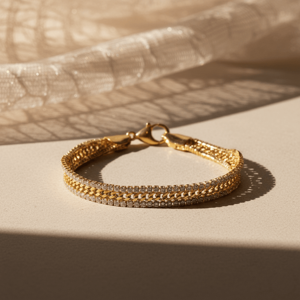 Elegant Rosi - Gouden Armband met Cubic Zirconia voor Dames