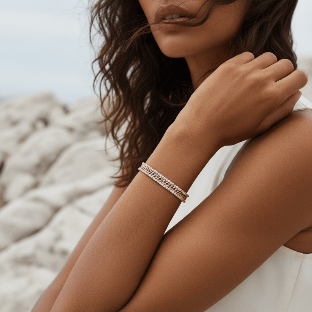 Elegant Rosi - Gouden Armband met Cubic Zirconia voor Dames