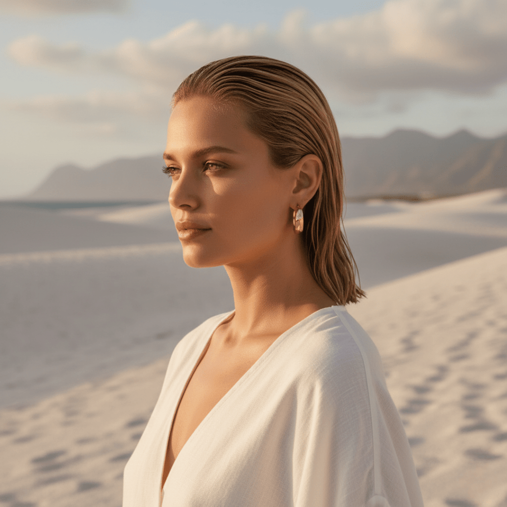 Chic Round Gold Hoop Earrings