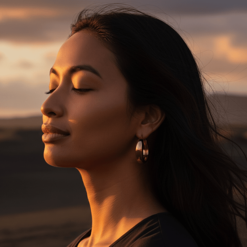 Chic Round Gold Hoop Earrings