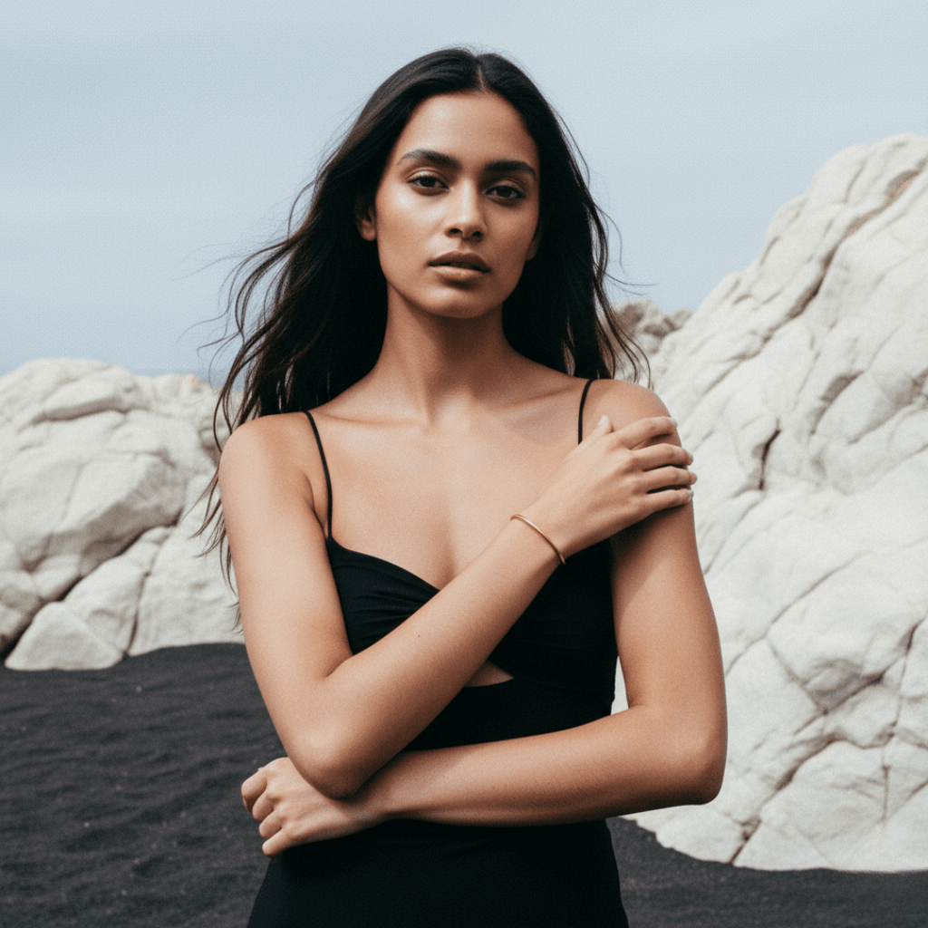 Elegante slanke manchetarmband - goud, lichtgewicht ontwerp