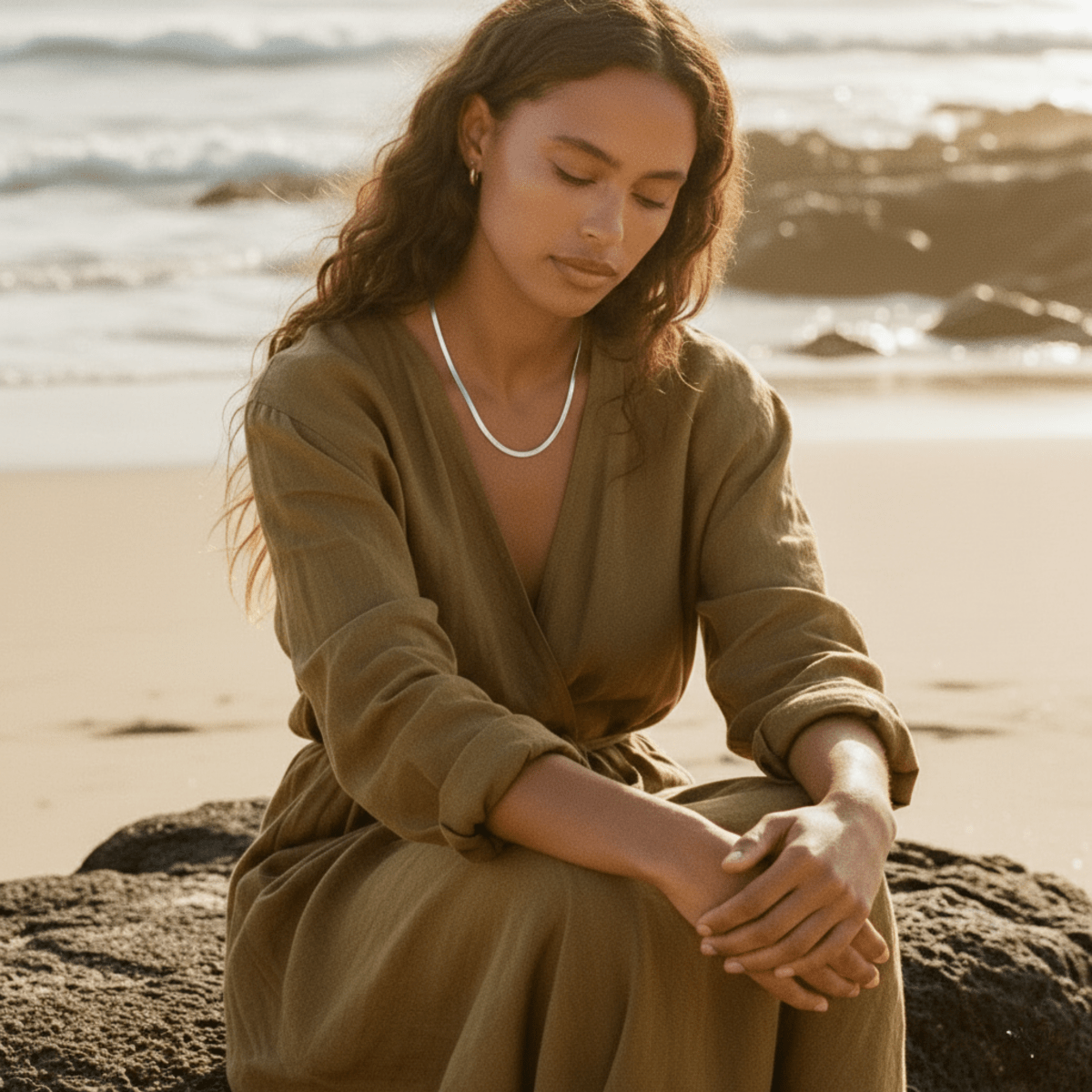 Elegante slangenketting - waterdicht, hypoallergeen messing met goud/zilver coating
