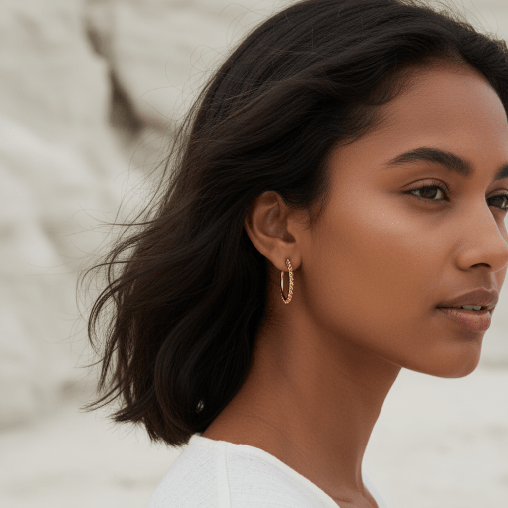 Golden Horizon zonnestraal clip oorbellen