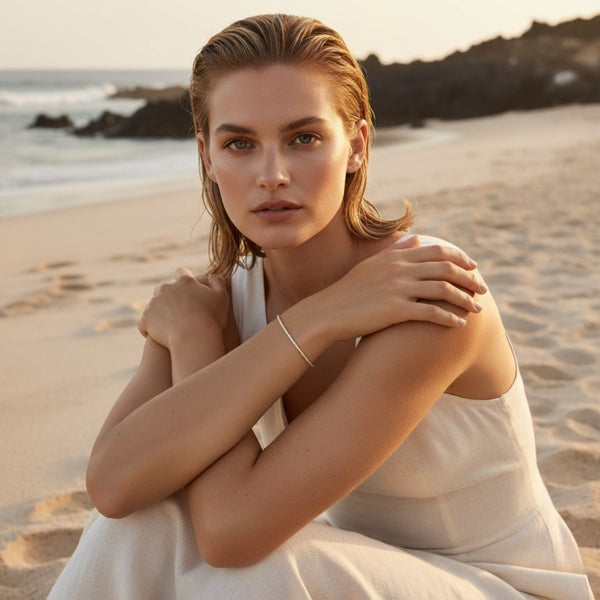 Bracciale da Tennis Elegante - Argento Sterling con Brillanti Cubic Zirconia