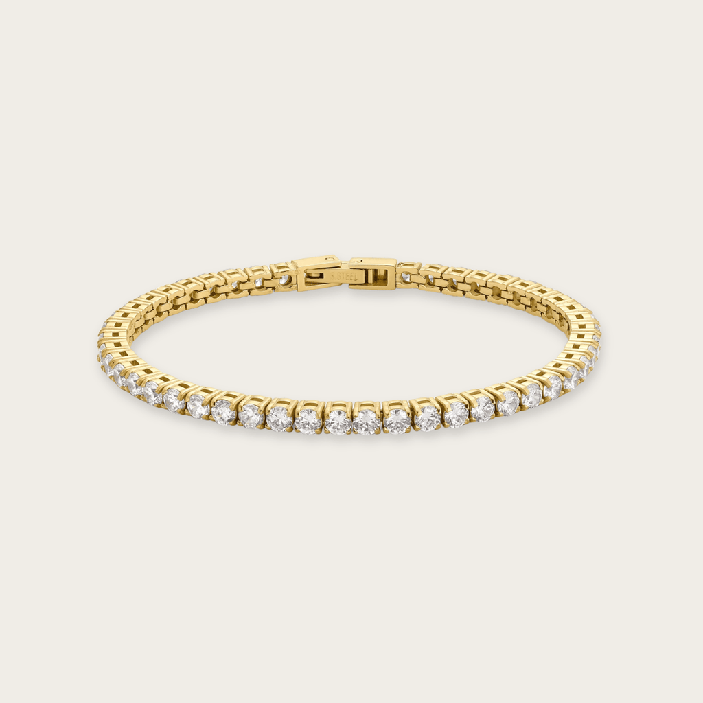 Reflecterende Tide Pool Bezel Tennis Armband