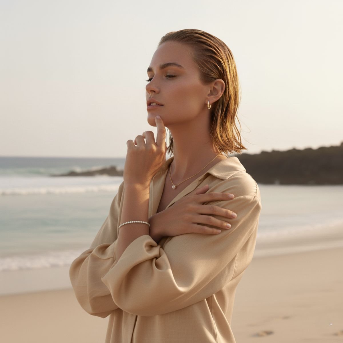 Elegant Tennis Bracelet with Cubic Zirconia - Minimalist Design for Any Occasion