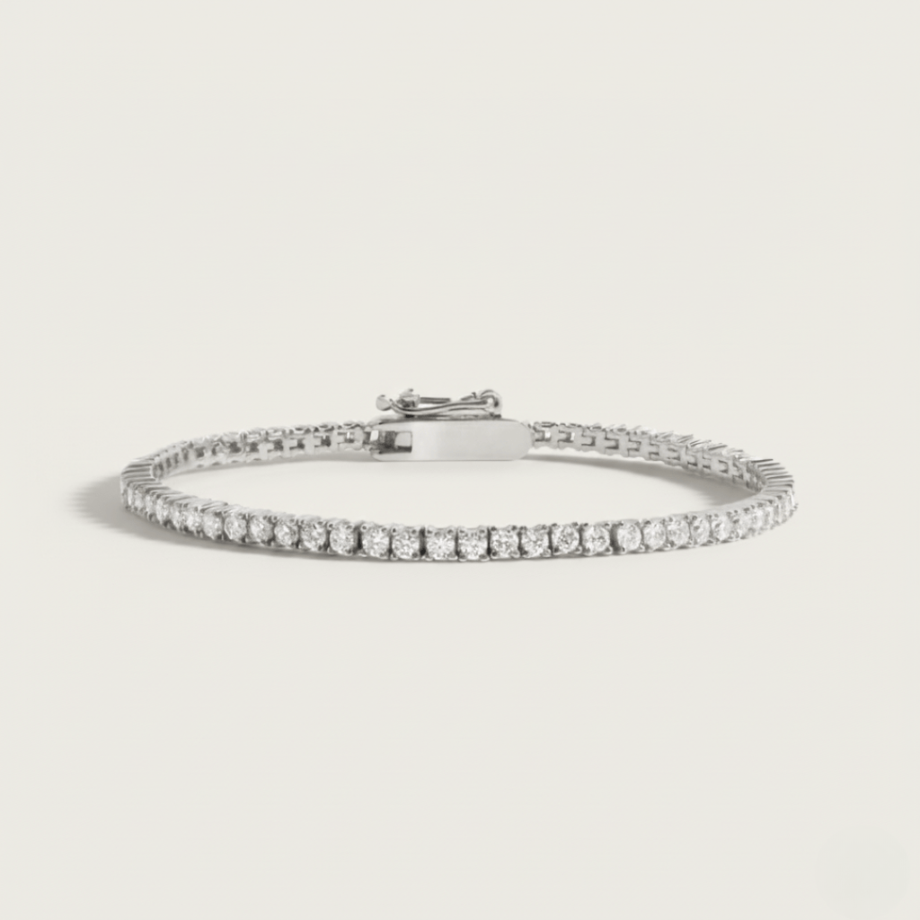 Perfect Foam Line Tennisarmband met Diamantlook