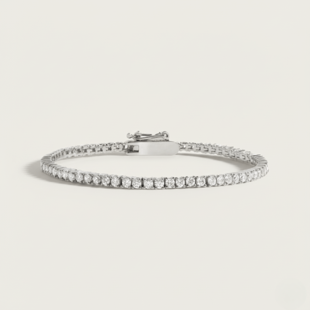 Perfect Foam Line Tennisarmband met Diamantlook