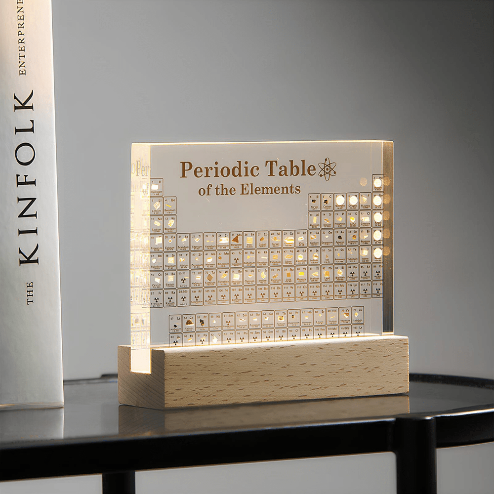 ELEMENTA – Illuminated Periodic Table of Elements with 83 Real Chemical Elements 1