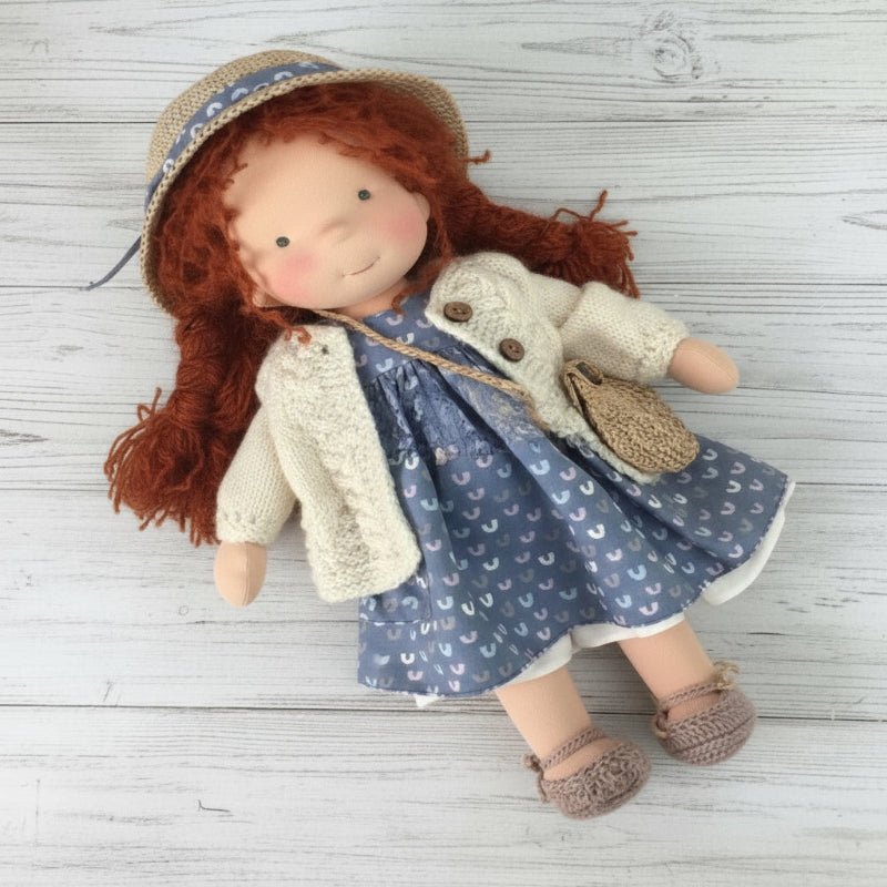 ELORA – Handmade Waldorf Doll Made of Cotton