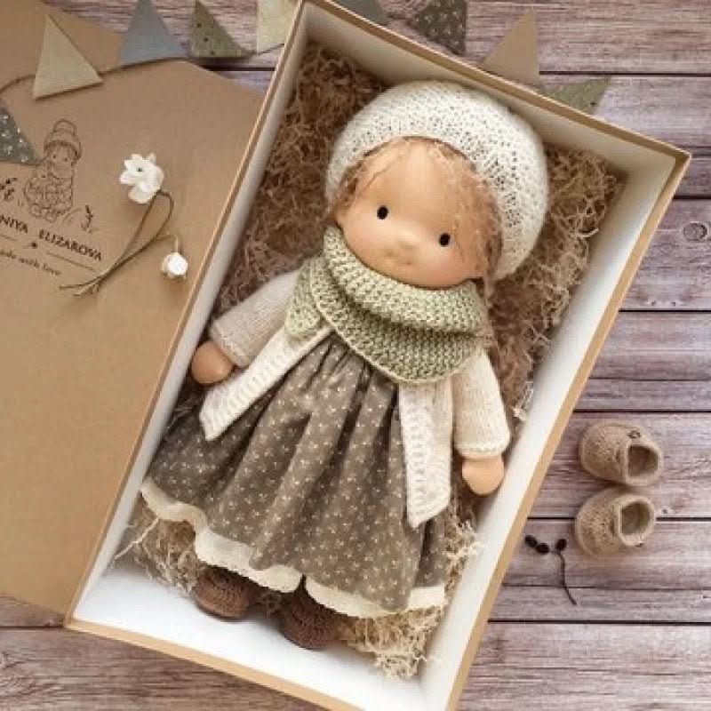 ELORA – Handmade Waldorf Doll Made of Cotton