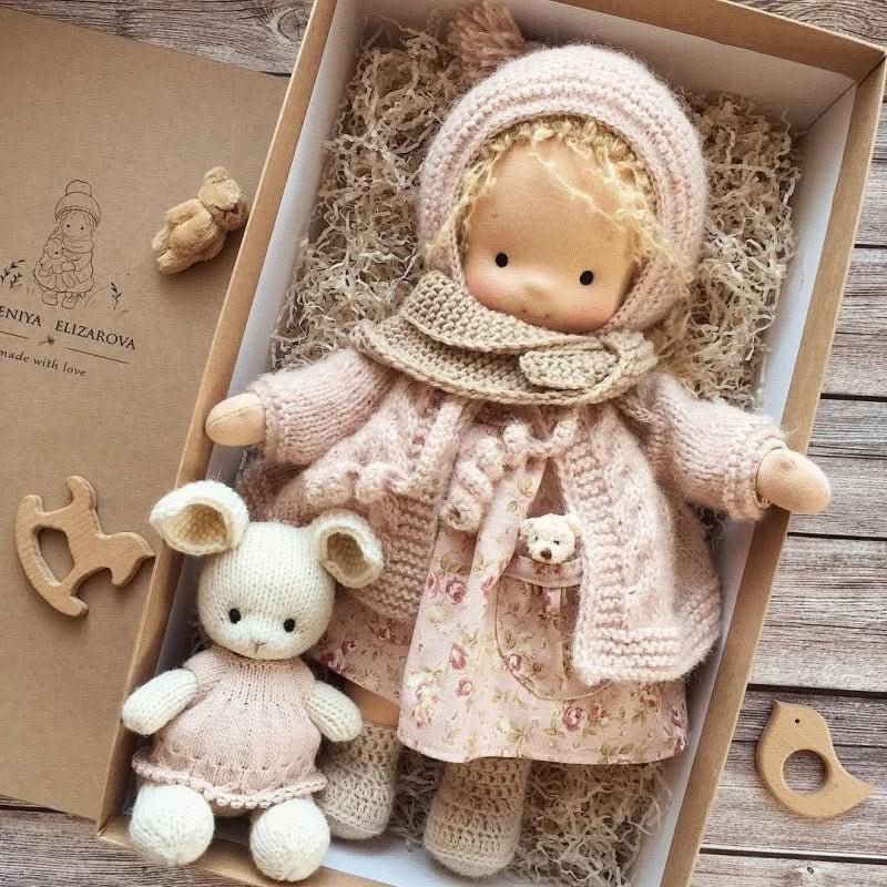 ELORA – Handmade Waldorf Doll Made of Cotton
