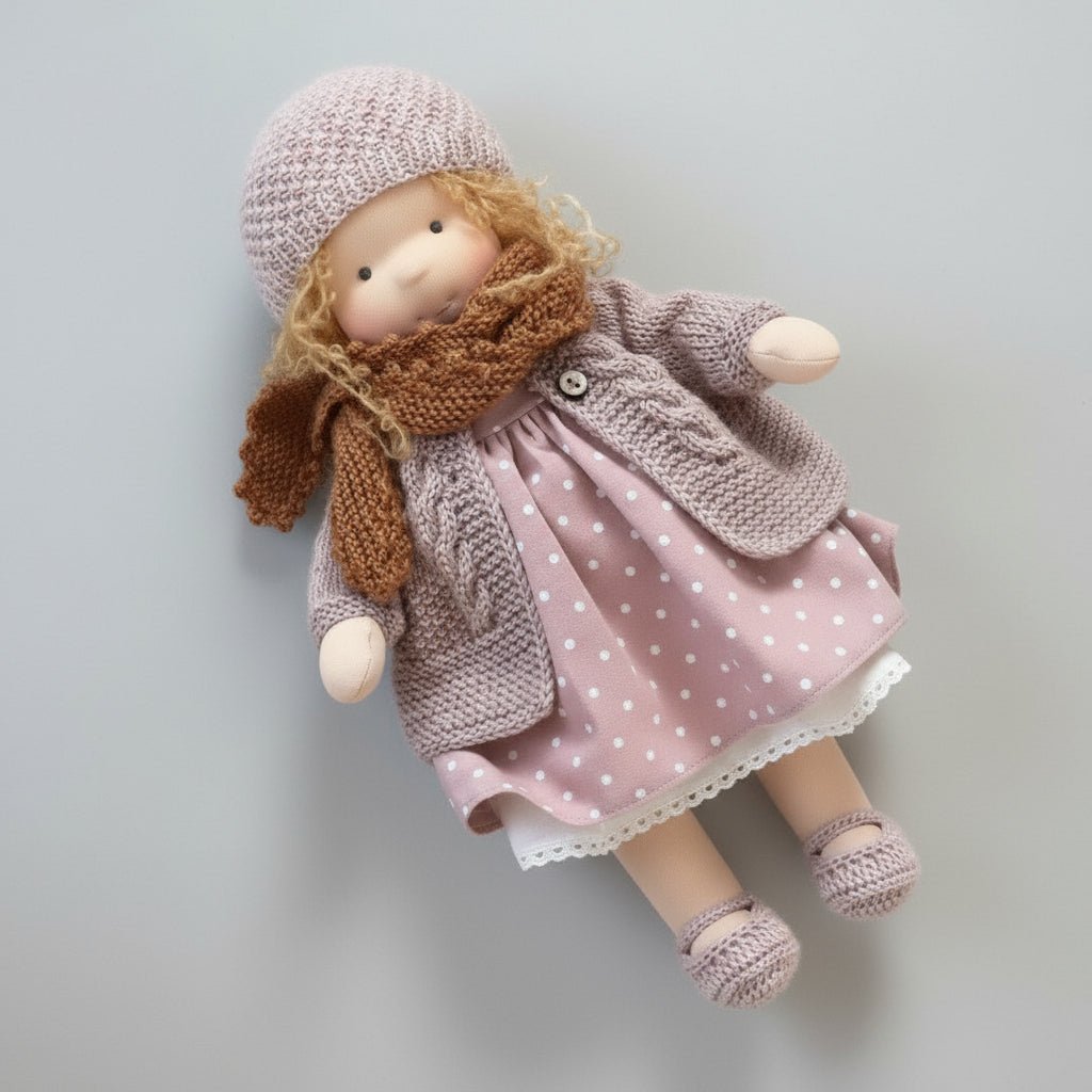 ELORA – Handmade Waldorf Doll Made of Cotton