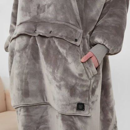 WarmHug - Oversized Hooded Heated Blanket with USB Self-Heating Technology 7