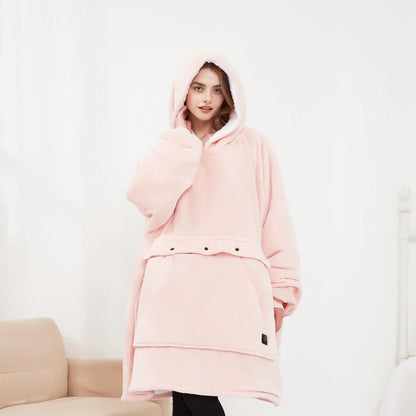 WarmHug - Oversized Hooded Heated Blanket with USB Self-Heating Technology 10