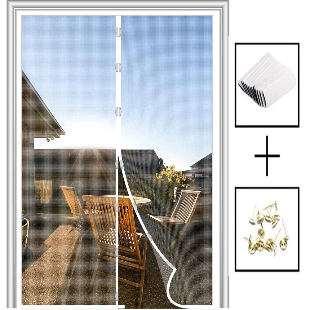 Magnetic Soft Gauze Door Curtain - Mosquito Proof with Elegant Embroidery 9