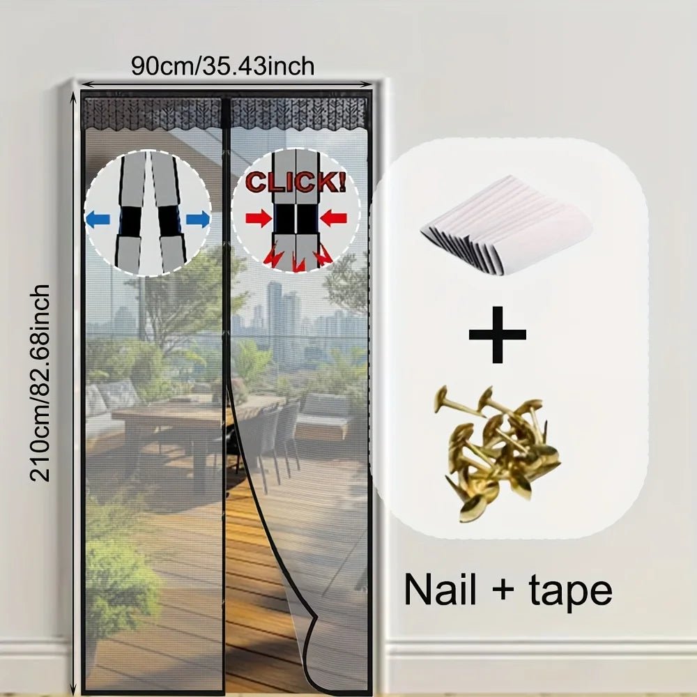 Magnetic Soft Gauze Door Curtain - Mosquito Proof with Elegant Embroidery 11
